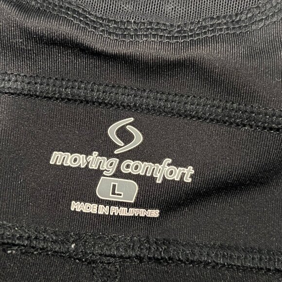 Moving Comfort Women's Black Workout High-Rise Capri Pants, Large - Picture 5 of 5